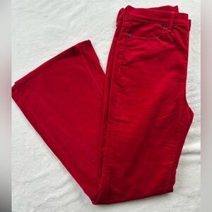 Rag & bone Bella brushed corduroy women’s trousers. Flared & slit leg. Sz 29